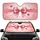 Pink Ribbon Bow Floating Hearts Glitter - Daily Driving Accessory Car Sunshade - 1