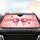 Pink Ribbon Bow Floating Hearts Glitter - Daily Driving Accessory Car Sunshade - 4