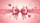 Pink Ribbon Bow Floating Hearts Glitter - Daily Driving Accessory Car Sunshade - 7