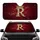 Majestic Golden Letter R King Crown Diamonds Red Velvet - Luxury Car Interior Decor Gift Car Sunshade - 1