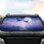 Manta Ray Ocean Night Sky Full Moon - Fantasy Ocean Lover Gift Car Sunshade - 4