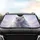 White Lion Ethereal Feathers Celestial Sky - Wildlife Lover Mystical Decor Gift Car Sunshade - 4