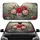 Red Pink Roses Green Teal Leaves Botanical Garden Floral Clusters - Everyday Car Accessory Car Sunshade - 1