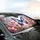 Iridescent Butterfly Pink Peach Floral Blooms Garden Backdrop - Wildlife Lover Gift Car Sunshade - 6