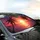 Setting Sun Ocean Palm Trees Tropical Scene Car Sunshade - 6