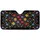 Vibrant Floral Tapestry with Stylized Flowers and Green Vines - Everyday Driving Car Sunshade - 3
