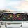 Vibrant Floral Tapestry with Stylized Flowers and Green Vines - Everyday Driving Car Sunshade - 5