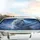 Majestic White Lion Glowing Mane Cosmic Twilight Nebula Sky - Fantasy Lover Gift Car Sunshade - 5