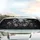 Human Skulls White Flowers Botanical Vines - Gothic Decor Gift for Dark Art Lovers Car Sunshade - 5