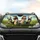Grinning Farm Animals Sunglasses Pasture Wildflowers - Farmhouse Animal Lover Gift Car Sunshade - 4