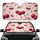 Glossy Ripe Red Cherries Green Leaves - Decor Gift for Fruit Lover Car Sunshade - 1
