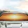 Low-Hanging Golden Sun Rays Expansive Sunset Hills Horizon - Outdoor Lifestyle Travel Gift Car Sunshade - 5