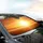 Low-Hanging Golden Sun Rays Expansive Sunset Hills Horizon - Outdoor Lifestyle Travel Gift Car Sunshade - 6