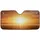 Low-Hanging Golden Sun Rays Expansive Sunset Hills Horizon - Outdoor Lifestyle Travel Gift Car Sunshade - 3