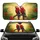 Scarlet Macaw Parrots Tropical Branch Hibiscus Flowers Sun-Drenched - Wildlife Lover Gift Car Sunshade - 1