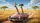 Panicked & Spectacled Giraffes Driving Convertible Car Savanna - Wildlife Lover Gift Car Sunshade - 7