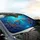 Majestic Sea Turtles Noses Touching Vibrant Coral Reef Tropical Fish - Marine Life Gift Car Sunshade - 6
