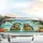 Tropical Beach Turtles Hibiscus Palm - Beach Vacation Gift Car Sunshade - 5