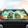 Tropical Beach Turtles Hibiscus Palm - Beach Vacation Gift Car Sunshade - 4