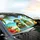 Tropical Beach Turtles Hibiscus Palm - Beach Vacation Gift Car Sunshade - 6