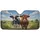American Flag Bandana Cow Driving Dairy Cow Farm Pasture - Farmhouse Decor Gift Car Sunshade - 3