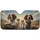 Traveling Springer Spaniel Dogs Sun-Drenched Landscape - Open Road Adventure Dog Lover Gift Car Sunshade - 3