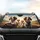 Traveling Springer Spaniel Dogs Sun-Drenched Landscape - Open Road Adventure Dog Lover Gift Car Sunshade - 4