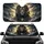 Majestic Lion Dark Mane Piercing Eyes Primal Stormy Landscape - Wildlife Lover Gift Car Sunshade - 1