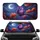 Purple Owl Autumn Leaves Crescent Moon Forest - Wildlife Lover Gift Car Sunshade - 1