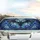 Cinematic Realistic Dark Grey Bat Stained Glass Mosaic - Gothic Wildlife Lover Decor Gift Car Sunshade - 5