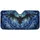 Cinematic Realistic Dark Grey Bat Stained Glass Mosaic - Gothic Wildlife Lover Decor Gift Car Sunshade - 3