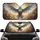 White Eagle Golden Breastplate Golden Dust Luminescent Mist Wildlife Lover Gift Car Sunshade - 1