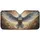 White Eagle Golden Breastplate Golden Dust Luminescent Mist Wildlife Lover Gift Car Sunshade - 3