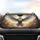 White Eagle Golden Breastplate Golden Dust Luminescent Mist Wildlife Lover Gift Car Sunshade - 4