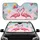 Pink Flamingos Party Balloons Tropical Sky - Celebration Gift for Flamingo Lover Car Sunshade - 1