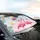 Pink Flamingos Party Balloons Tropical Sky - Celebration Gift for Flamingo Lover Car Sunshade - 6