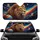 Lion's Head Profile Cosmic Galaxy Planets Ringed - Space Lover Wildlife Enthusiast Gift Car Sunshade - 1