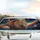 Lion's Head Profile Cosmic Galaxy Planets Ringed - Space Lover Wildlife Enthusiast Gift Car Sunshade - 5