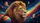 Lion's Head Profile Cosmic Galaxy Planets Ringed - Space Lover Wildlife Enthusiast Gift Car Sunshade - 7