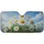 White Daisy Flowers Cluster Green Leaves - Everyday Nature Lover Gift Car Sunshade - 3