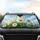 White Daisy Flowers Cluster Green Leaves - Everyday Nature Lover Gift Car Sunshade - 4