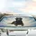 Black Labrador Retriever Dog Lying White Hearts Stars Gradient Sky - Wildlife Lover Gift Car Sunshade - 5