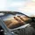 Cowboy Man Woman Shocked Desert Road Trip Essentials Car Sunshade - 6
