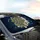Iridescent Golden Peacock Feathers Magnolia Blossom Car Sunshade - 6