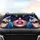 Glamorous Woman Face, Sleek Black Sunglasses, Urban Cityscape - Auto Decor Gift Car Sunshade - 4