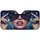 Glamorous Woman Face, Sleek Black Sunglasses, Urban Cityscape - Auto Decor Gift Car Sunshade - 3