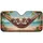 Shih Tzu Puppies Hammock Tropical Flowers Beach Ocean - Dog Lover Gift Car Sunshade - 3