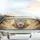 White Lion Golden Filigree Aqua Eyes - Enchanted Realm Decor Gift Car Sunshade - 5