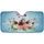 Heart Spot Ladybugs Flying Flowers Green Leaves Sky - Garden Decor Gift for Nature Lovers Car Sunshade - 3