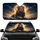 Regal Lion Golden Moon Stars Swirling Clouds Cosmic Night Sky - Wildlife Lover Gift Car Sunshade - 1